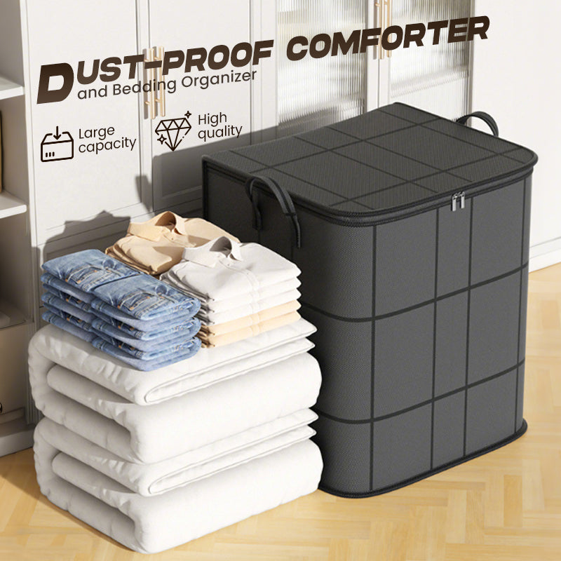 🔥 🔥 Tijdelijke aanbieding: 50% korting❗️❗️🧺🛏️ Stofdichte opbergtas voor dekbedden en beddengoed – Grote capaciteit, duurzaam non-woven materiaal, opvouwbaar ontwerp 🌿