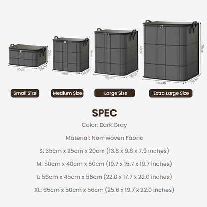 🔥 🔥 Tijdelijke aanbieding: 50% korting❗️❗️🧺🛏️ Stofdichte opbergtas voor dekbedden en beddengoed – Grote capaciteit, duurzaam non-woven materiaal, opvouwbaar ontwerp 🌿