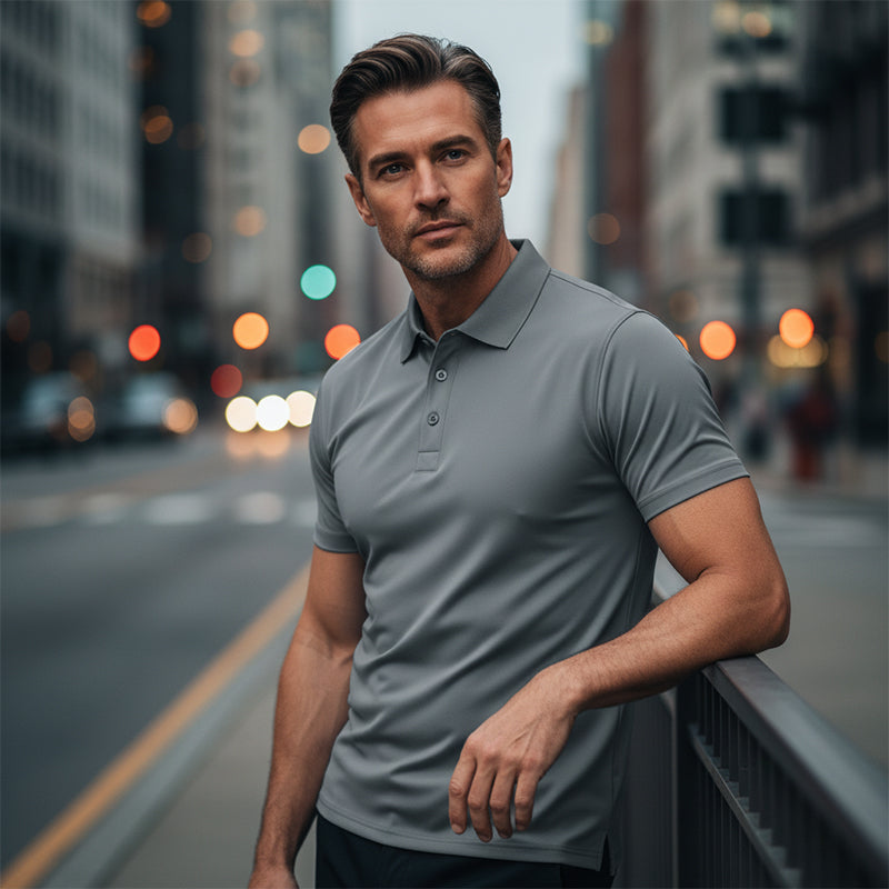 Poloshirt met korte mouwen voor heren – Sportieve slim-fit