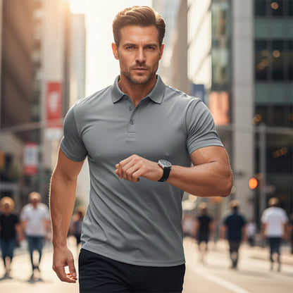 Poloshirt met korte mouwen voor heren – Sportieve slim-fit