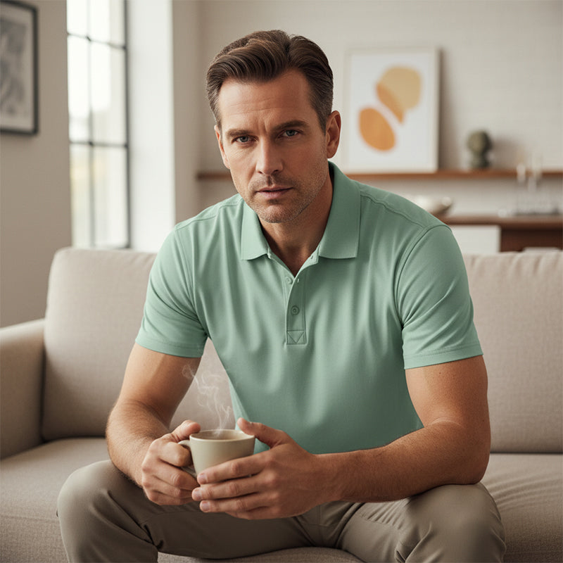 Poloshirt met korte mouwen voor heren – Sportieve slim-fit