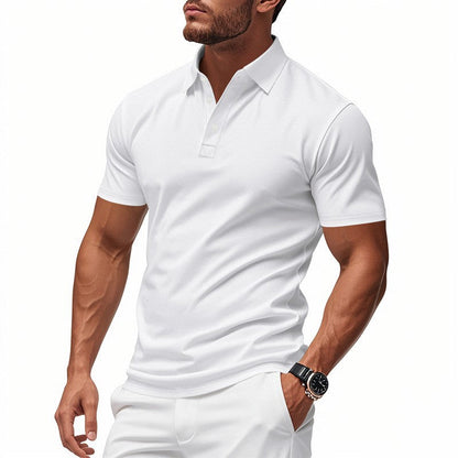 Poloshirt met korte mouwen voor heren – Sportieve slim-fit