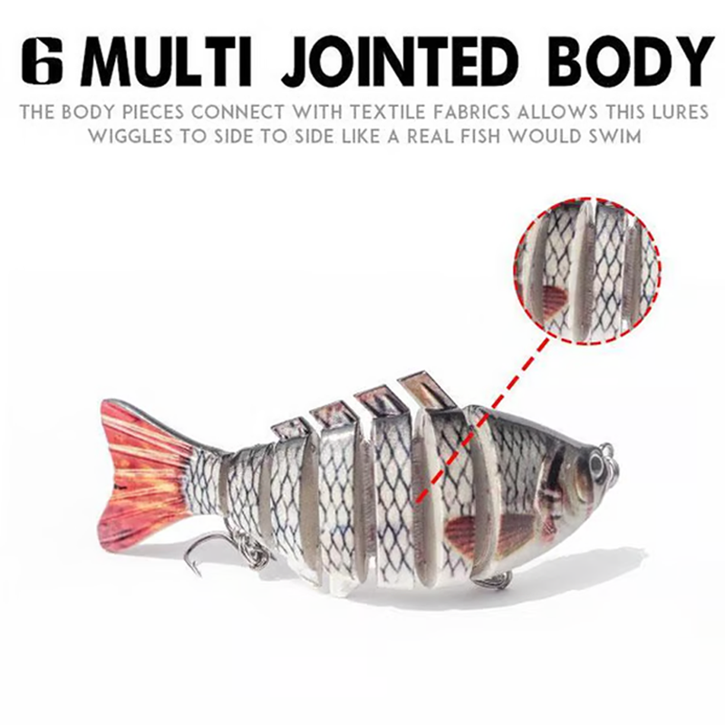 🎣 Bespaar 50%! 🐟 Meerdelige bionische swimbait / plug voor het vissen