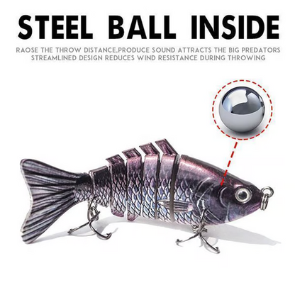 🎣 Bespaar 50%! 🐟 Meerdelige bionische swimbait / plug voor het vissen