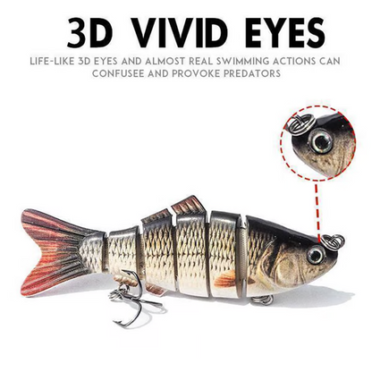 🎣 Bespaar 50%! 🐟 Meerdelige bionische swimbait / plug voor het vissen