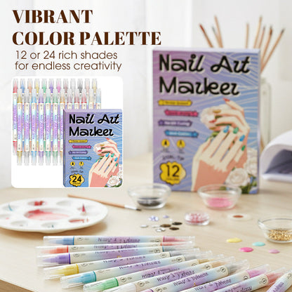 Dubbelzijdige nailart-penselenset