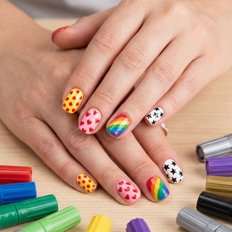 Dubbelzijdige nailart-penselenset