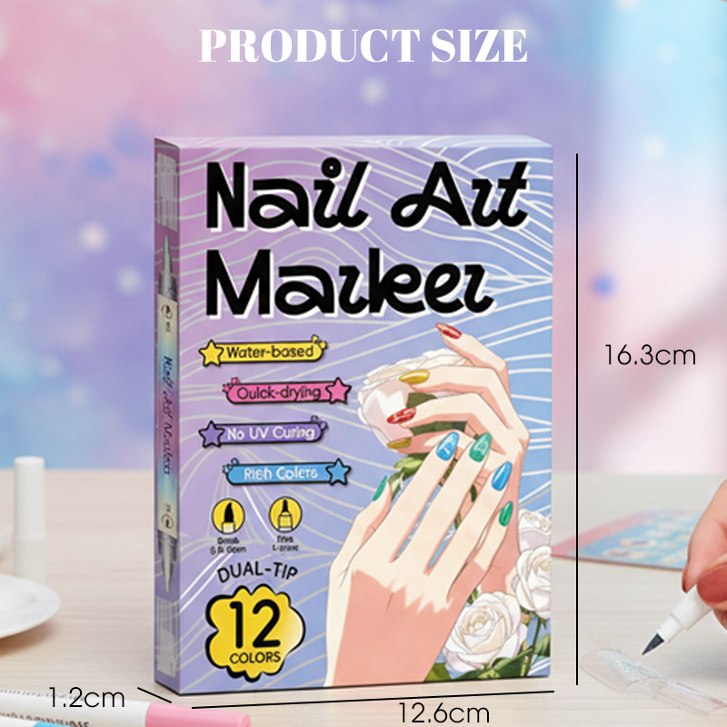 Dubbelzijdige nailart-penselenset