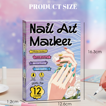 Dubbelzijdige nailart-penselenset