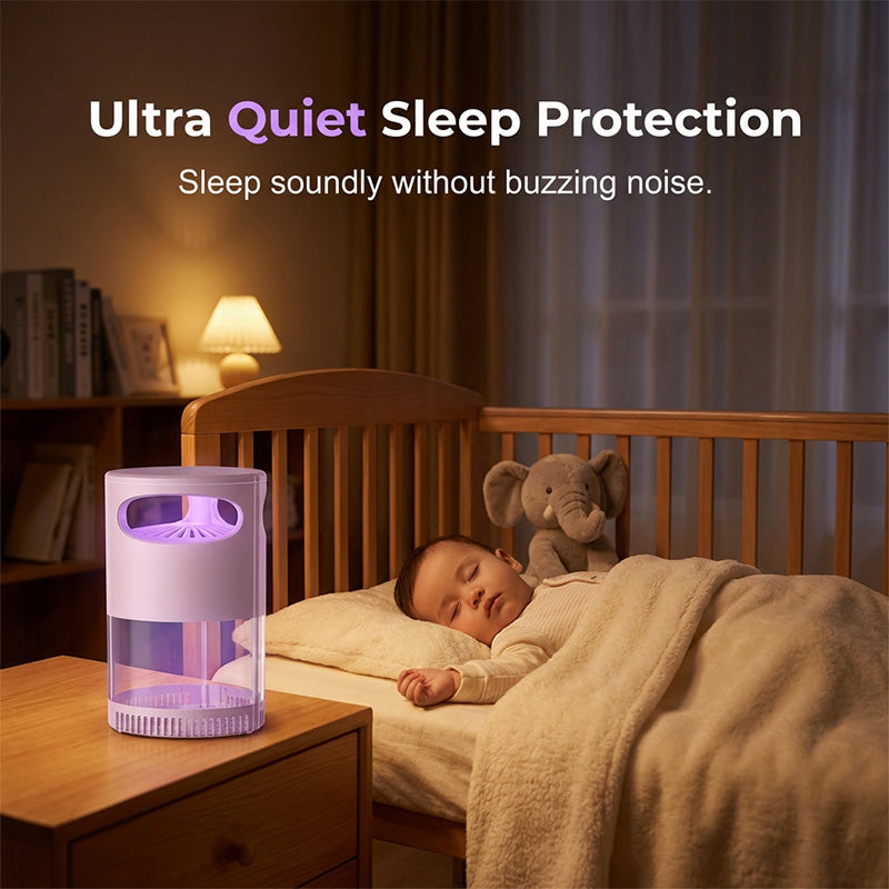 🦟 Stille UV-muggenlamp / insectenvanger | Geruisloos en gifvrij | USB-gevoed | Een must-have voor de slaapkamer 😴💤