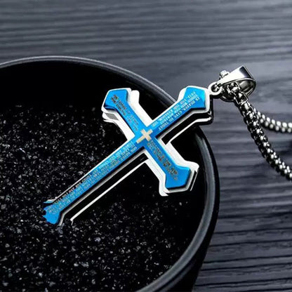 📢📢 50% korting!! ⏰ Heilige Vader kruisketting voor heren