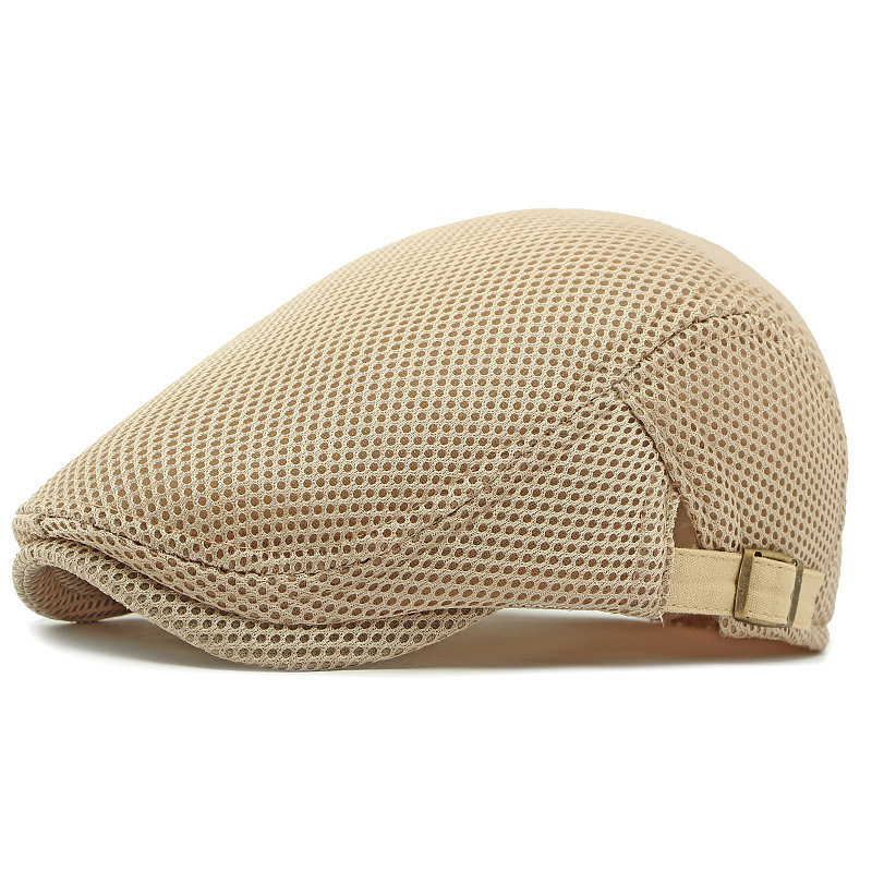 Ademende flatcap met verstelbare band