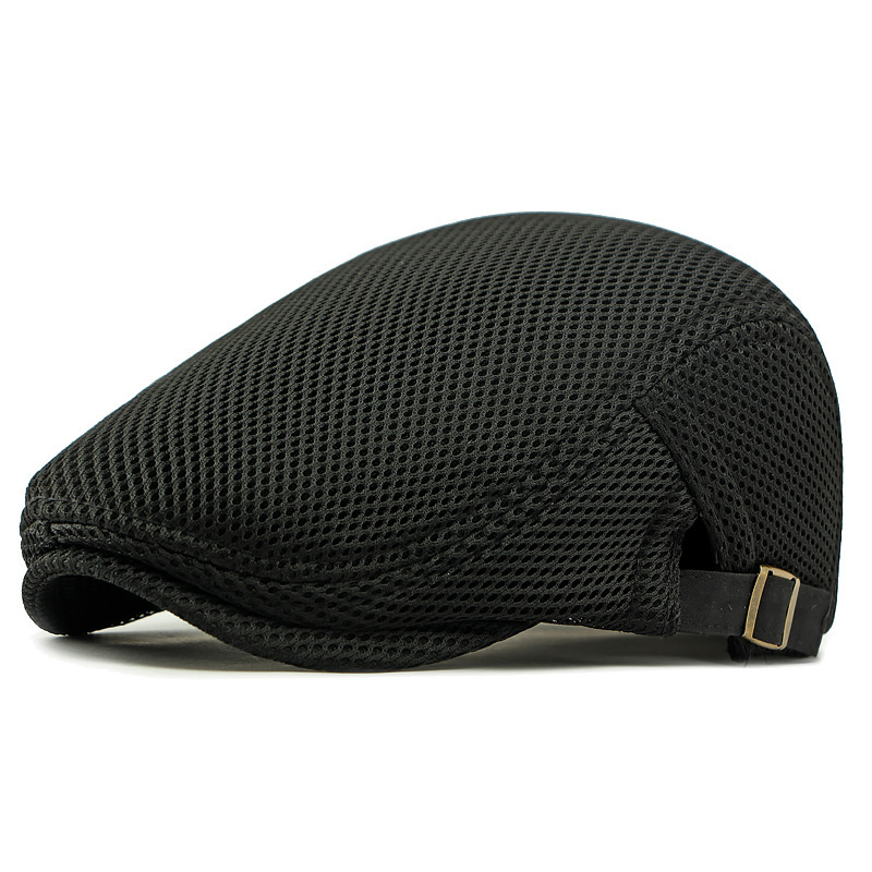 Ademende flatcap met verstelbare band