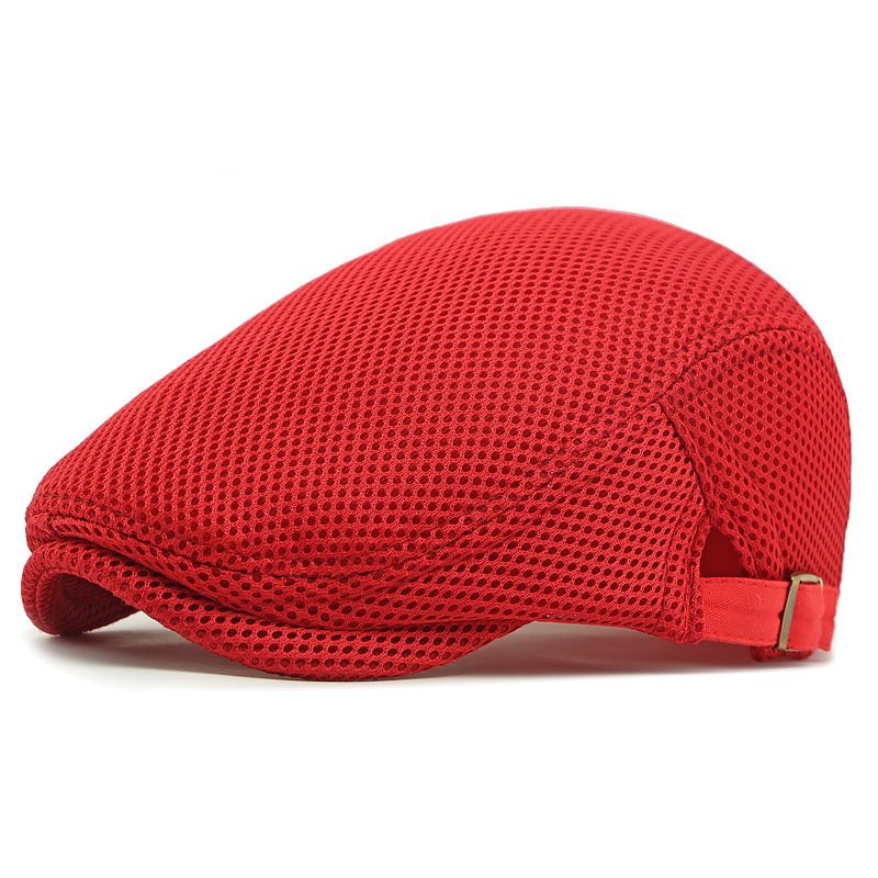 Ademende flatcap met verstelbare band