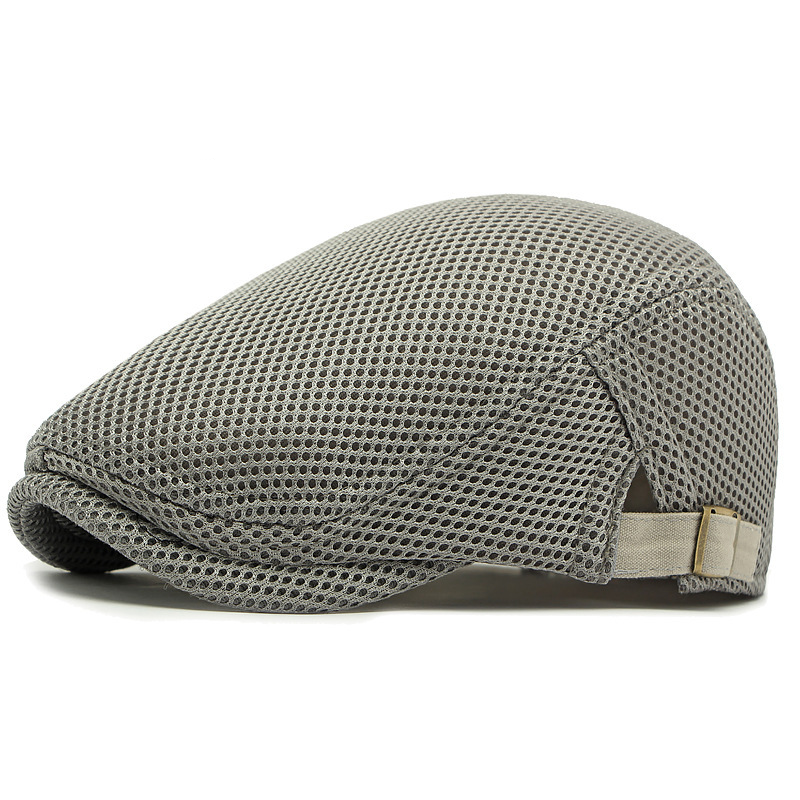 Ademende flatcap met verstelbare band