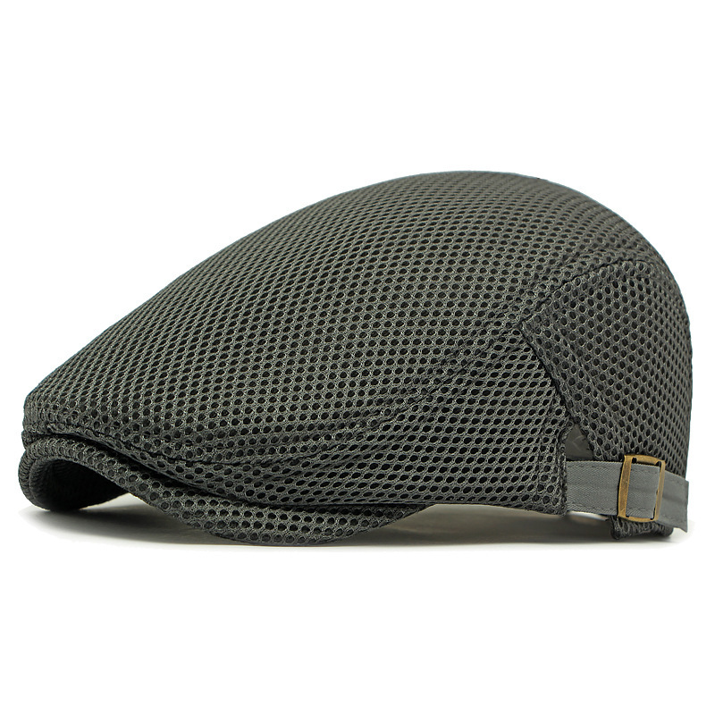 Ademende flatcap met verstelbare band
