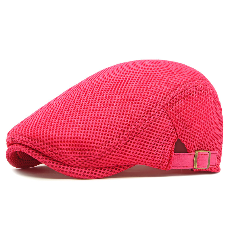 Ademende flatcap met verstelbare band