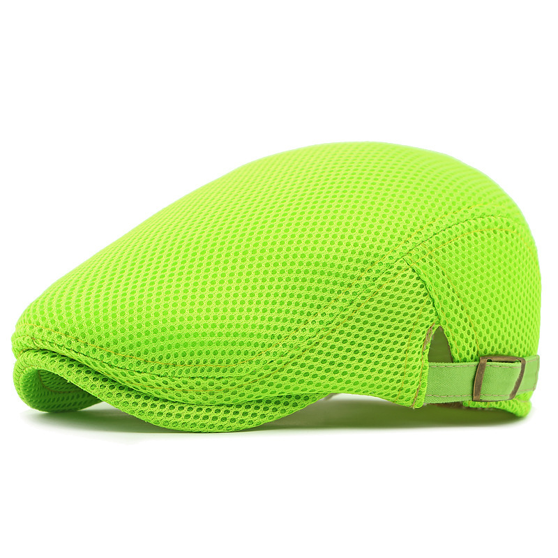 Ademende flatcap met verstelbare band