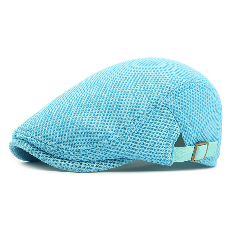Ademende flatcap met verstelbare band