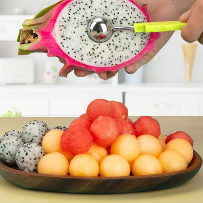 3-in-1 Rvs Meloenboller en Lepel Set