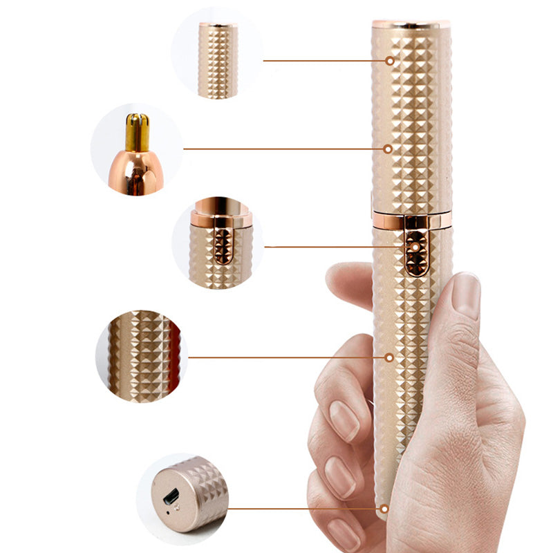 💈 3-in-1 elektrische wenkbrauwtrimmer - verwisselbare opzetstukken, geschikt voor het trimmen van wenkbrauwen, gezicht en details - unisex ontwerp, behoud altijd en overal een verzorgde uitstraling.