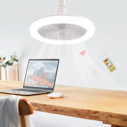 LED Plafondventilator met Afstandsbediening – Stil, 3 Lichtstanden, Energiezuinig🌀