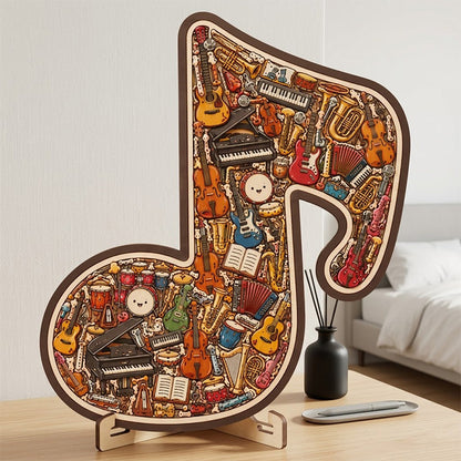 🎶 Houten Muzieknoten Puzzel 🧩