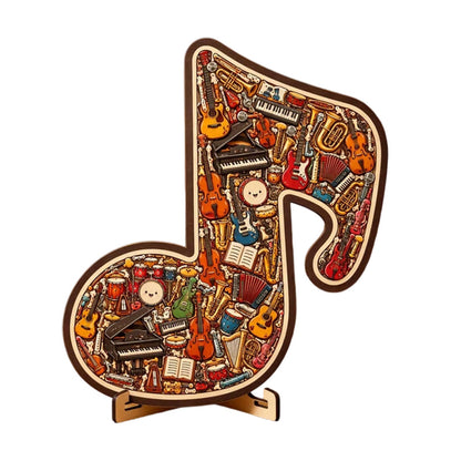 🎶 Houten Muzieknoten Puzzel 🧩
