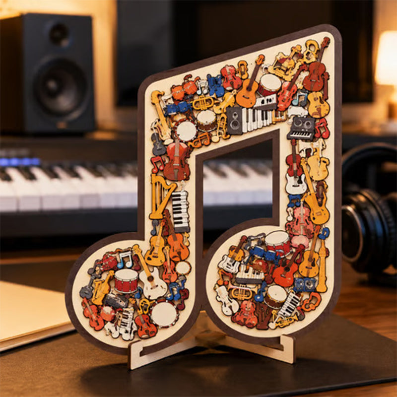 🎶 Houten Muzieknoten Puzzel 🧩