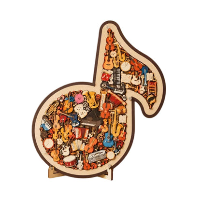 🎶 Houten Muzieknoten Puzzel 🧩