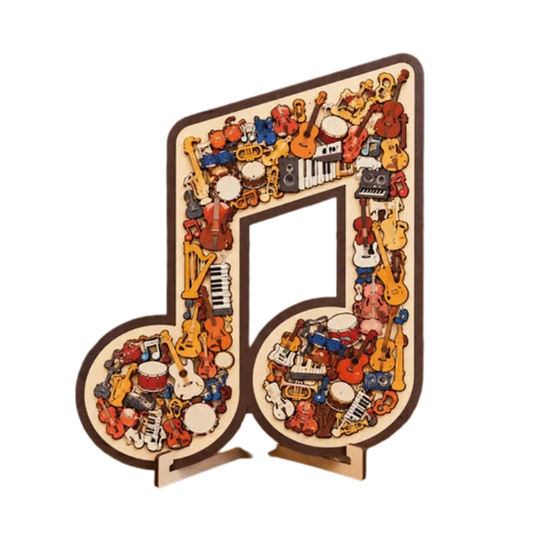 🎶 Houten Muzieknoten Puzzel 🧩