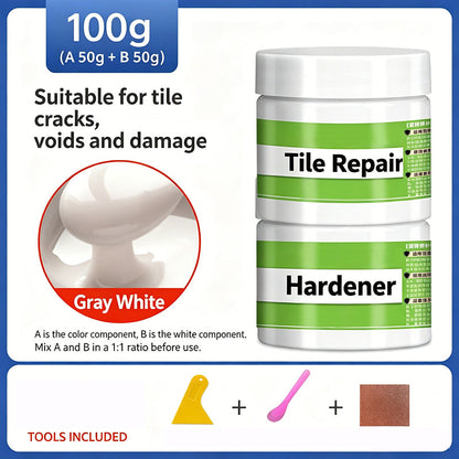 Reinigings- en reparatieset voor tegelvoegen – verwijdert scheuren en herstelt de glans 🧱✨ Professionele reparatie in slechts enkele minuten – geen ervaring vereist, perfect gereinigd! 🛠️💎