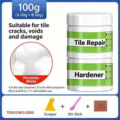 Reinigings- en reparatieset voor tegelvoegen – verwijdert scheuren en herstelt de glans 🧱✨ Professionele reparatie in slechts enkele minuten – geen ervaring vereist, perfect gereinigd! 🛠️💎