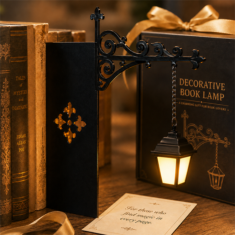 📢📢 Tijdelijke actie: 50% korting! 🔥 Mini retro straatlantaarn boekensteunen 📚💡 – Voeg een uniek design toe aan uw boekenplank
