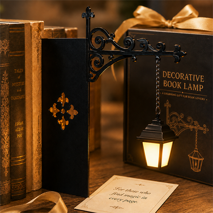 📢📢 Tijdelijke actie: 50% korting! 🔥 Mini retro straatlantaarn boekensteunen 📚💡 – Voeg een uniek design toe aan uw boekenplank