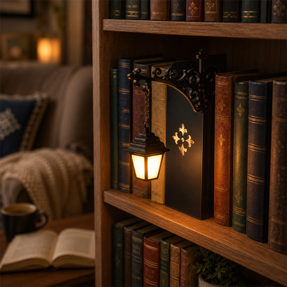📢📢 Tijdelijke actie: 50% korting! 🔥 Mini retro straatlantaarn boekensteunen 📚💡 – Voeg een uniek design toe aan uw boekenplank