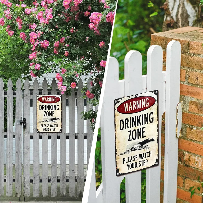 📢📢 Tijdelijke aanbieding: 50% korting! 🔥 Retro metalen bar bord – rustiek waarschuwingsbord voor wanddecoratie