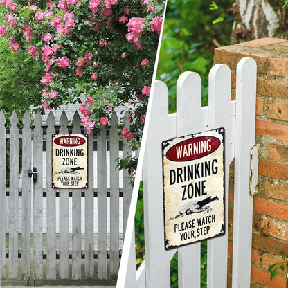 📢📢 Tijdelijke aanbieding: 50% korting! 🔥 Retro metalen bar bord – rustiek waarschuwingsbord voor wanddecoratie