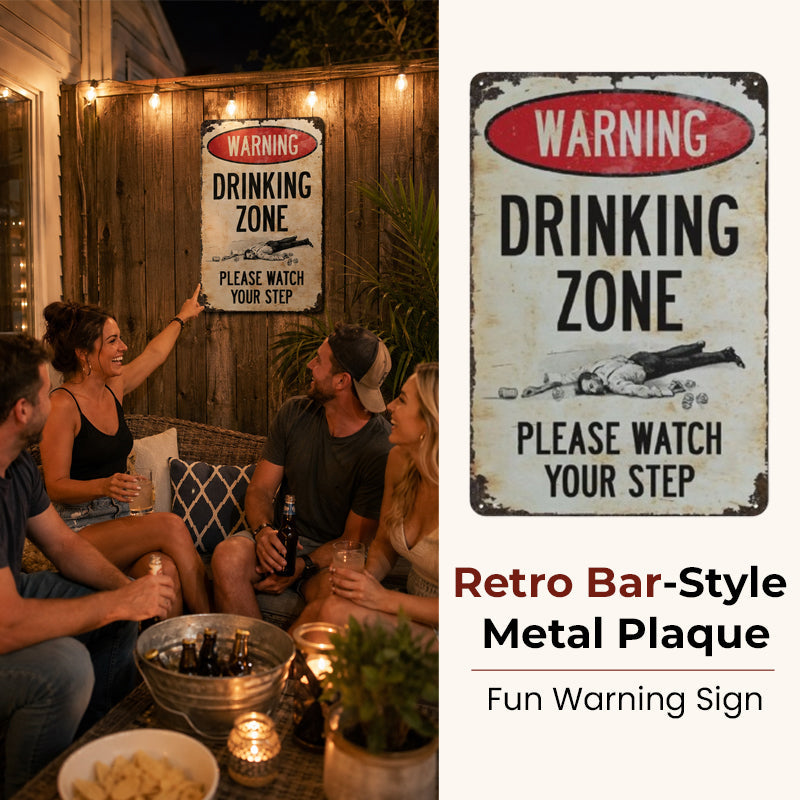 📢📢 Tijdelijke aanbieding: 50% korting! 🔥 Retro metalen bar bord – rustiek waarschuwingsbord voor wanddecoratie