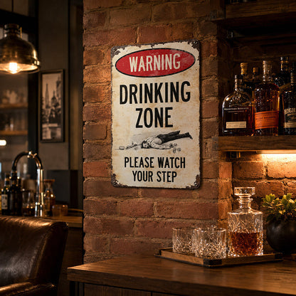 📢📢 Tijdelijke aanbieding: 50% korting! 🔥 Retro metalen bar bord – rustiek waarschuwingsbord voor wanddecoratie