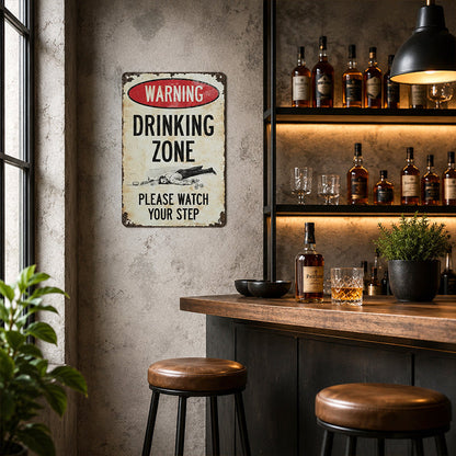 📢📢 Tijdelijke aanbieding: 50% korting! 🔥 Retro metalen bar bord – rustiek waarschuwingsbord voor wanddecoratie