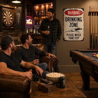 📢📢 Tijdelijke aanbieding: 50% korting! 🔥 Retro metalen bar bord – rustiek waarschuwingsbord voor wanddecoratie