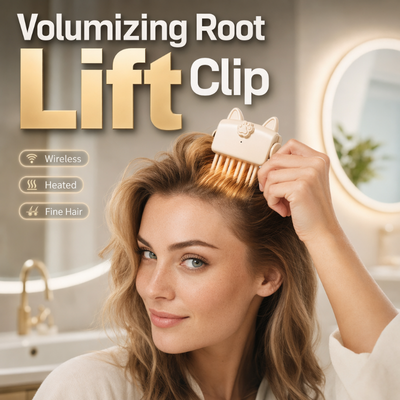 📢📢 50% korting!! ⏰ Draadloze verwarmde haarwortelclip – Creëer salonwaardig volume, perfect voor fijn en plat haar