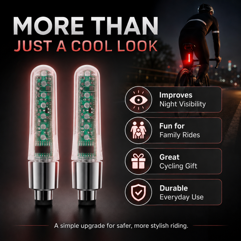 Waterdichte ventielverlichting voor de fiets
