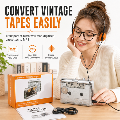 Transparante cassetterecorder – Oude banden, nieuw leven!