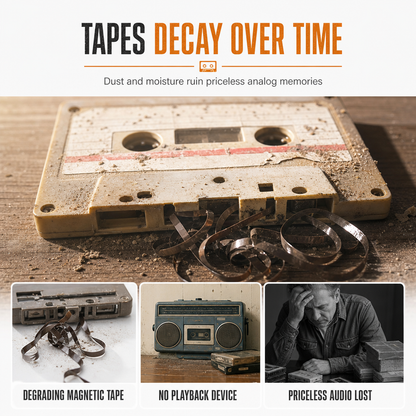 Transparante cassetterecorder – Oude banden, nieuw leven!