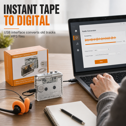 Transparante cassetterecorder – Oude banden, nieuw leven!