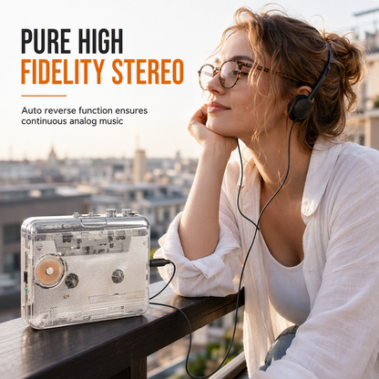 Transparante cassetterecorder – Oude banden, nieuw leven!