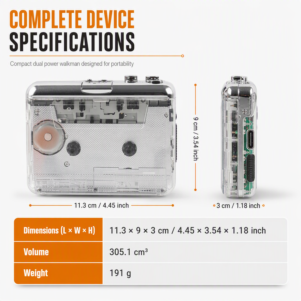 Transparante cassetterecorder – Oude banden, nieuw leven!