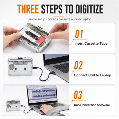 Transparante cassetterecorder – Oude banden, nieuw leven!